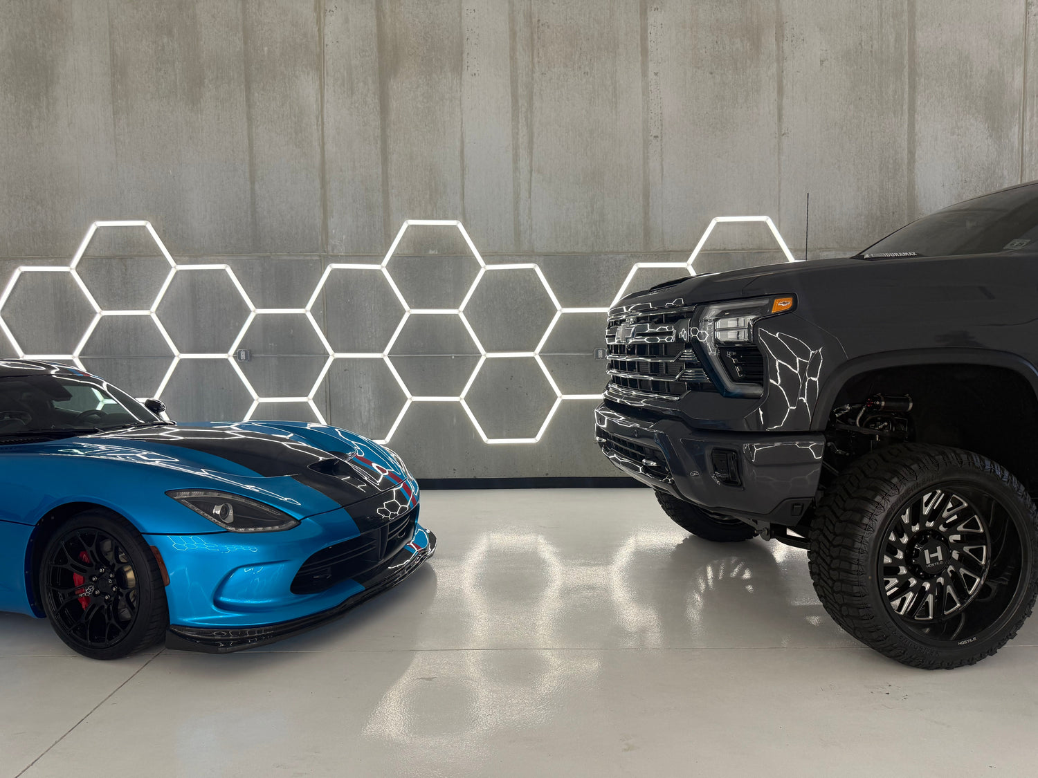 Dodge Viper Blue Color PPF, Chevy Silverado Gloss Graphite Grey ARMR Color PPF, WrapState Toms River NJ, Lake Park FL